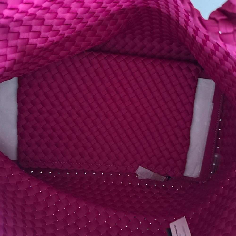 Naghedi Handwoven Clutch in Deep Fuchsia - Picture 9 of 10